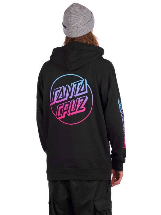 Odd future x santa online cruz fade black hoodie