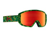 Ochelari Ski Snowboard Anon Relapse Jr. Green Skull Red Amber
