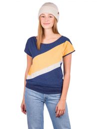 Tricou Kazane - Agnetha T-Shirt Navy Heather Amber Blue L