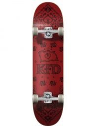 Skateboard Complete KFD Bandana Crimson 7.75"