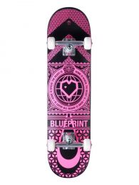 Skateboard Complete Blueprint Home Heart Roz 7.75"