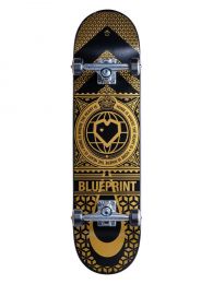 Skateboard Complete Blueprint Home Heart V2 Black 8.125"
