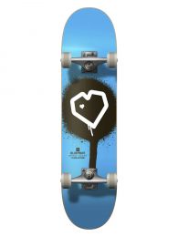 Skateboard Complete Blueprint Spray Heart V2 Albastru/Negru/Alb 8"