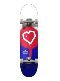 Skateboard Complete Blueprint Spray Heart V2 Roșu/Albastru 7.75"