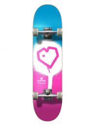 Skateboard Complete Blueprint Spray Heart V2 Roz/Alb /Albastru 7.25"