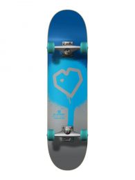 Skateboard Complete Blueprint Spray Heart V2 Albastru/ArgintiuTurcoaz 7.5