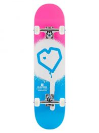 Skateboard Complete Blueprint Spray Heart V2 Albastru/Alb /Roz 7.75"