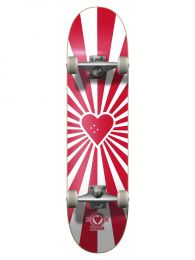 Skateboard Complete Heart Supply Burst Logo Rosu 8"