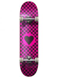 Skateboard Complete Heart Supply Round Logo Checks 7.75"