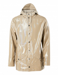 Geaca Rains - Holographic Jacket Beige Brown
