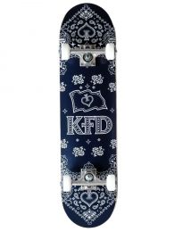 Skateboard Complete KFD Bandana Navy 7.75"