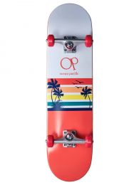 Skateboard Complete Ocean Pacific Sunset Alb /Roșu 8"