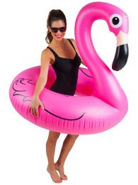 Big Mouth Pink Flamingo Pool Float