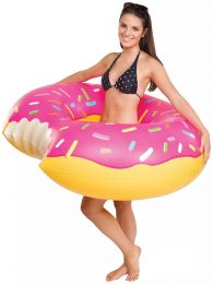 Big Mouth Strawberry Donut Pool Float