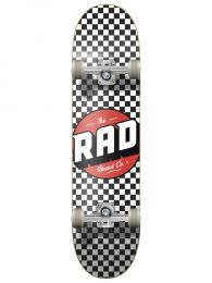 Skateboard Complete RAD Checkers Progressive Negru/Alb