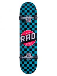 Skateboard Complete RAD Checkers Turcoaz 7.25"
