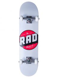 Skateboard Complete RAD Logo Progressive Alb 8"