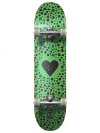 Skateboard Complete Heart Supply Round Logo Spots 8"