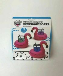 Big Mouth Flamingo Beverage Boats 3-Pack
