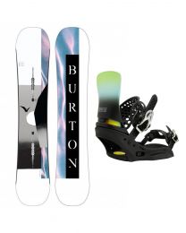 Set Placa Snowboard Burton Yeasayer Flying V 2022 144 + Legaturi Snowboard Burton Lexa X Black Fade EST W22 M