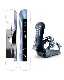 Set Placa Snowboard Burton Yeasayer Flying V 2022 144 + Legaturi Snowboard FIX Magnum Icon