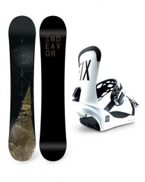 Set Placa Snowboard Endeavor B.O.D. 2020 + Legaturi Snowboard Fix Peak +