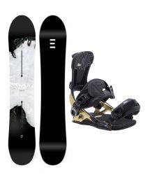 Set Placa Snowboard Endeavor Clout 2021 147.5 + Legaturi Snowboard SP sLAB.one Multientry Gold 21/22