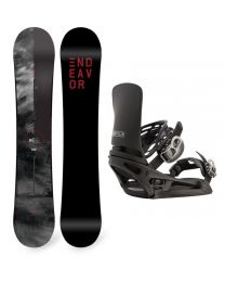 Set Placa Snowboard Endeavor Live 2020 155 + Legaturi Snowboard Burton Cartel X EST Black W22 L