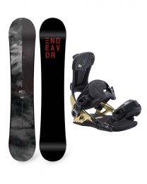Set Placa Snowboard Endeavor Live 2020 155 + Legaturi Snowboard SP sLAB.one Multientry Gold 21/22