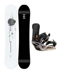 Set Placa Snowboard Endeavor Pioneer 2021 + Legaturi Snowboard Burton Malavita Dark Grey Print EST W22