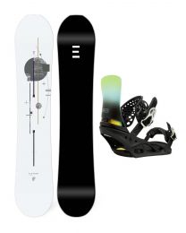 Set Placa Snowboard Endeavor Pioneer 2021 + Legaturi Snowboard Burton Lexa X Black Fade EST W22 M