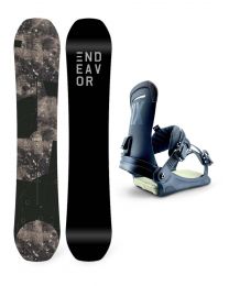 Set Placa Snowboard Endeavor Ranger 2021 + Legaturi Snowboard Fix Yale Tan M