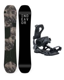 Set Placa Snowboard Endeavor Ranger 2021 + Legaturi Snowboard SP Core Multientry Black 21/22