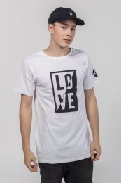 Tricou Support the LOVE Ying Yang  White S