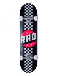 Skateboard Complete RAD Checker Stripe Negru