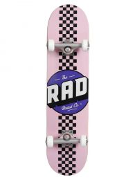 Sakteboard Complete RAD Checker Stripe Roz/Negru 7.75"